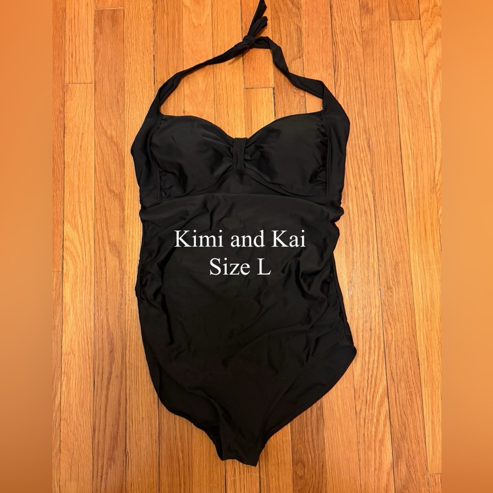 Kimi and Kai Maternity Black Bathing L